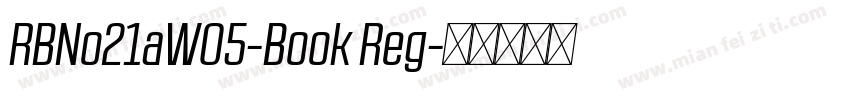 RBNo21aW05-Book Reg字体转换